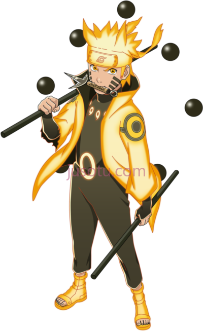 火影忍者漩涡鸣人,naruto narutouzumaki hokage kurama sagemode sage six paths mode PNG