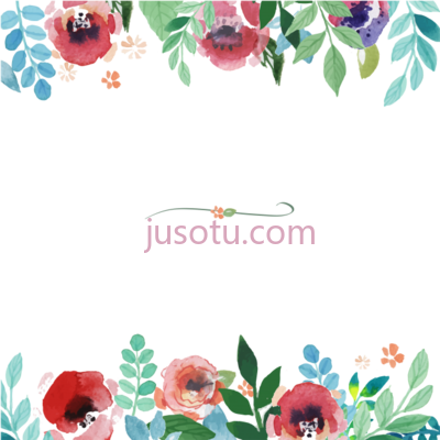 水彩花卉,watercolor floral PNG