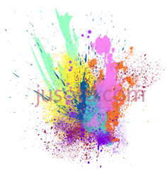 彩色油漆飞溅PNG