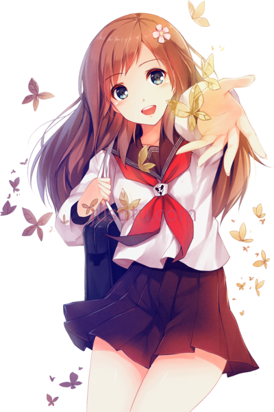 女孩,original caidychen pustakkeramzytowy kawaii school girl PNG