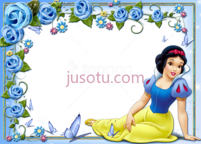 白雪公主,cute kids princess snow white border PNG