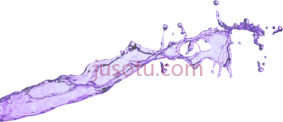 紫色水花,purple water splash PNG