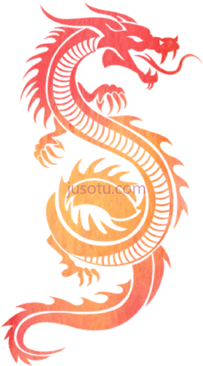 龙,chinese tribal dragon PNG