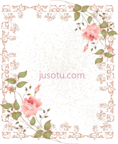 复古花卉,antique vintage floral PNG