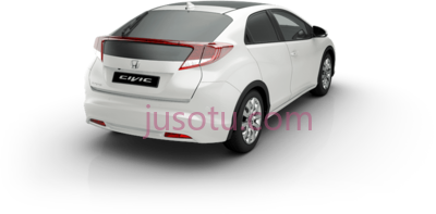 本田思域型,car back angle view honda civic type r PNG