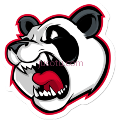 熊猫,panda logo esport PNG