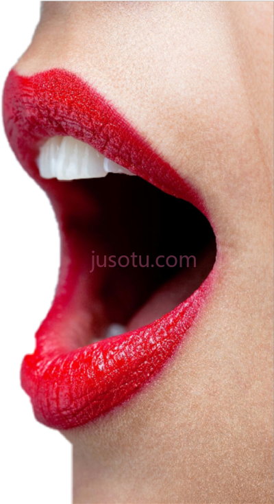 红色唇膏,mouth lipstick open decorate wide red PNG
