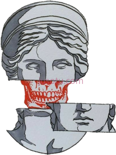 骷髅雕像,skull statuegray savage PNG