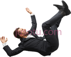 男人摔倒PNG