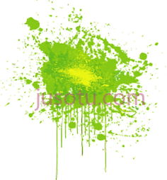 绿色油漆飞溅PNG