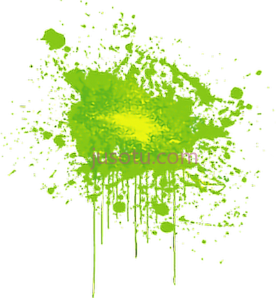 绿色油漆飞溅,green splatter PNG