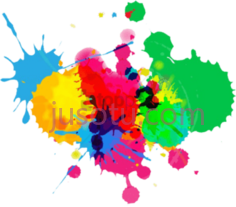 五颜六色油漆PNG