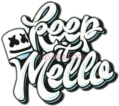 棉花糖,marshmello keep it mello PNG