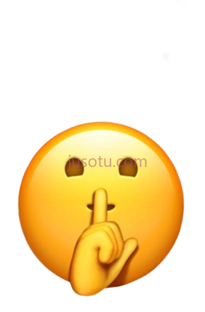 安静,shhh quiet iphone shh emoji PNG