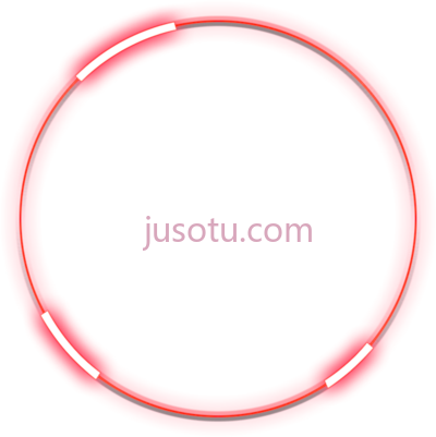 霓虹圆形红色边框,neon round red frame border purple PNG