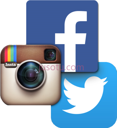社交媒体,instagram facebook twitter icons social media PNG