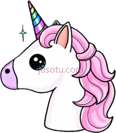 独角兽,unicorn rainbow emoji PNG