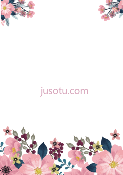 水彩花边,christmas wreath frame watercolor flower border PNG