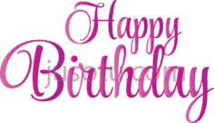 粉色生日快乐PNG