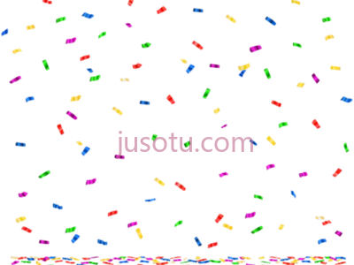 生日快乐五彩纸屑派对,happy birthday confetti party PNG