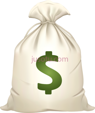 钱袋,money bag emoji PNG