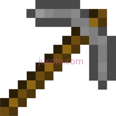 我的世界镐,kazma stone pickaxe PNG