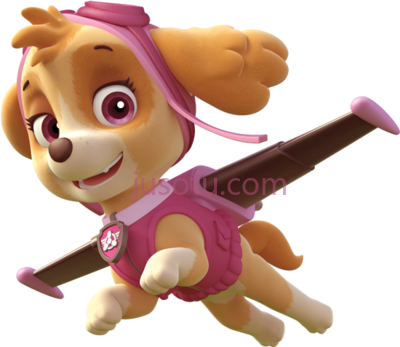 汪汪队立大功,skye a fearless and smart cockapoo who loves to paw patrol PNG