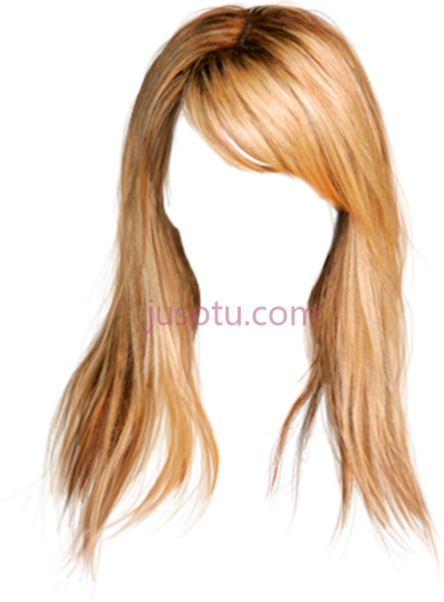 金发长发,wig blonde long bangs cabello para PNG