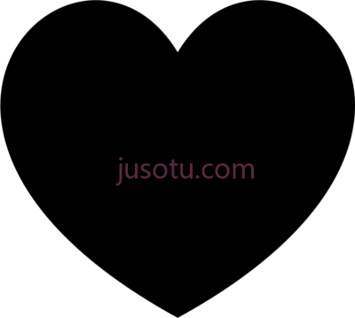 黑心,heart black PNG