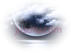 月亮云PNG
