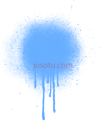蓝色喷漆飞溅,spray paint splatter blue PNG