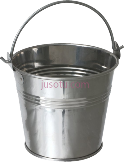 水桶,steel bucket PNG