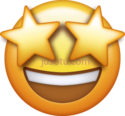 眼,star eyes emoji iphone PNG