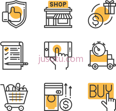 购物零售店,shopping and retail shop banner operating system PNG