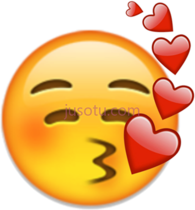 脸红亲吻,blushing kissing PNG