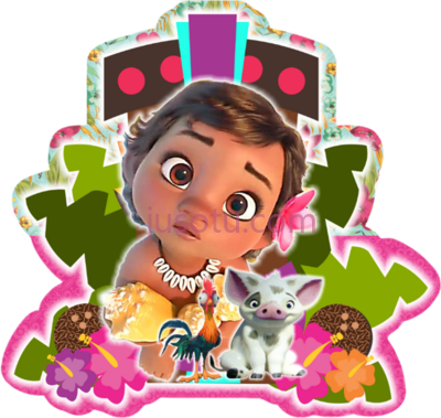 摩阿娜,moana bebe para imprimir PNG
