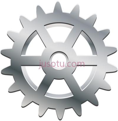 银色齿轮,silver gear PNG