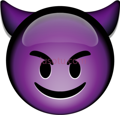 紫魔,purple devil emoji PNG