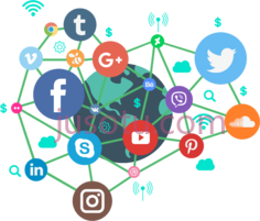 社交媒体PNG