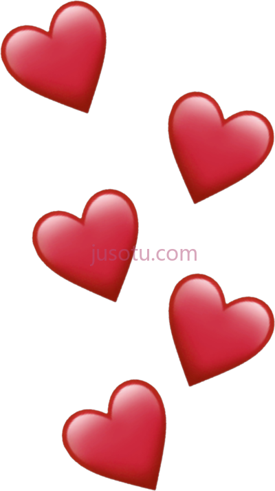 红心,red emoji PNG