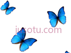 蓝色蝴蝶PNG