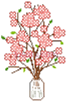 粉色可爱卡瓦伊花PNG
