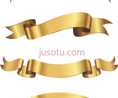 黄金丝带,golden PNG