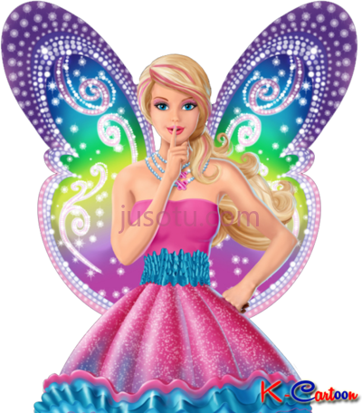 芭比翅膀,gambar barbie bersayap cartoon PNG
