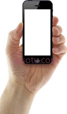 手持苹果手机PNG