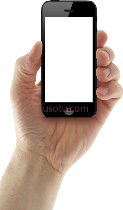 手持苹果手机,hand holding iphone PNG