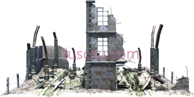建筑废墟,building rubble PNG