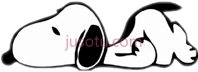 史努比,snoopy black white PNG