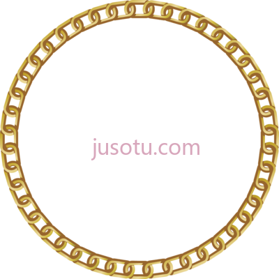 金圆链,chain gold round PNG