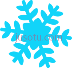 蓝色雪花PNG